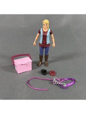 Schleich Horse Accessories TRAINER GIRL Blond Jointed Arms Stable Hand Carer